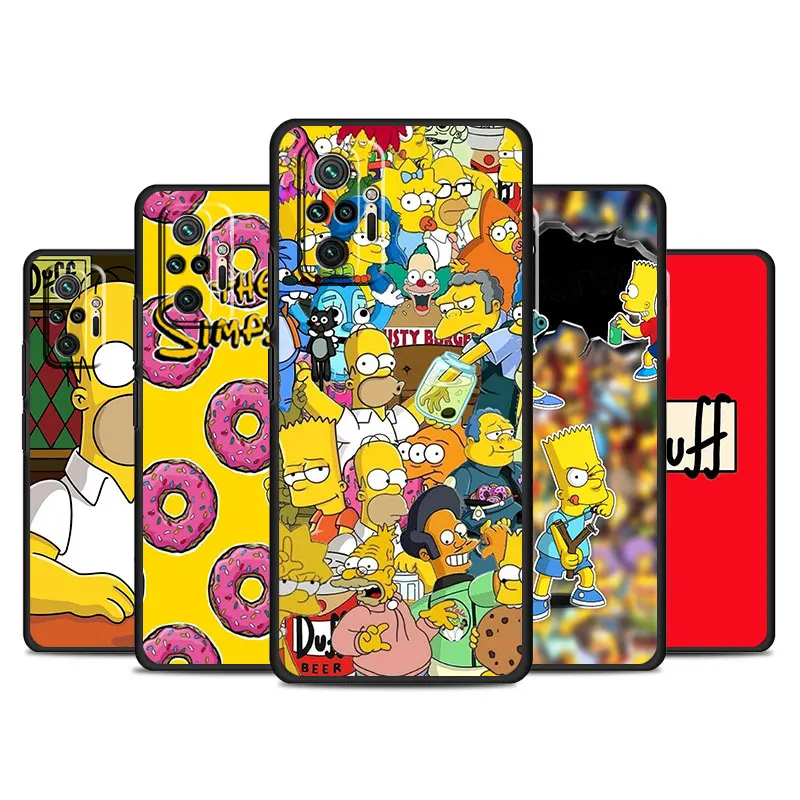 Custodia Morbida In Silicone Per Xiaomi Redmi Note 13 Pro 7 8 10 12Pro Plus 11 12C 9 12 Pro Shell Cover Per Telefono Simpson Homer Duff Beer Cool