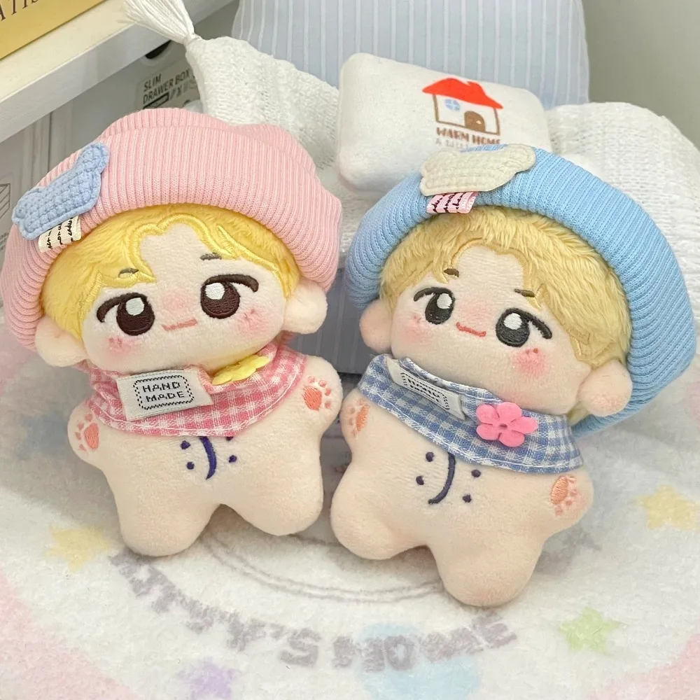Bear Hat 10cm Cotton Doll Clothes Bib Lovely Doll Clothes Outfit Creative Funny Doll Clothes Set 10cm Cotton Doll