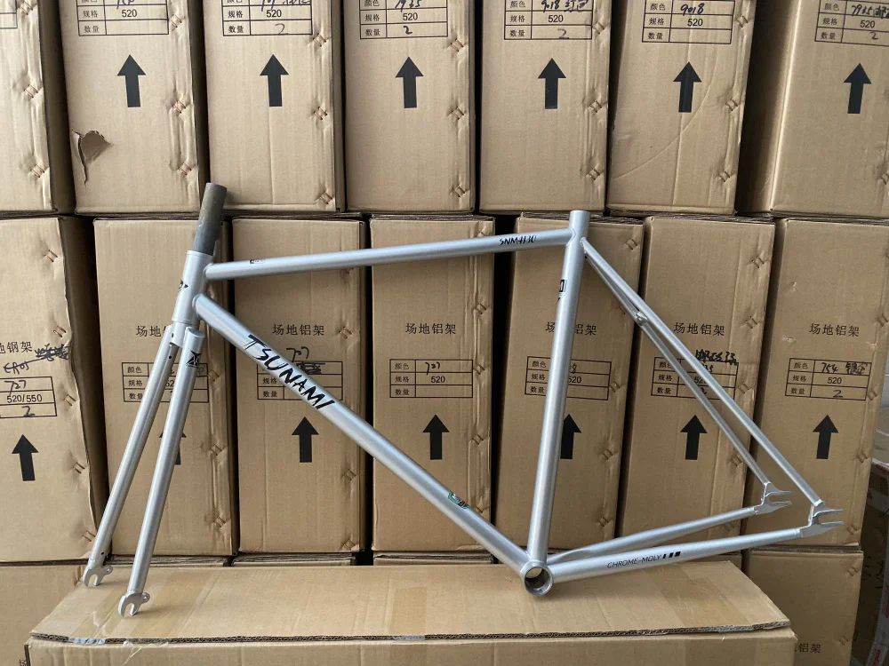 Fixed Gear Bicycle Frameset Chromoly Steel Track Fixie Bike Frame