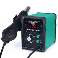 YIHUA 959D 220V 650W Hot Air Gun Digital Soldering Station Desoldering Station Iron Tool Solder Welding + 3 Air nozzles 2
