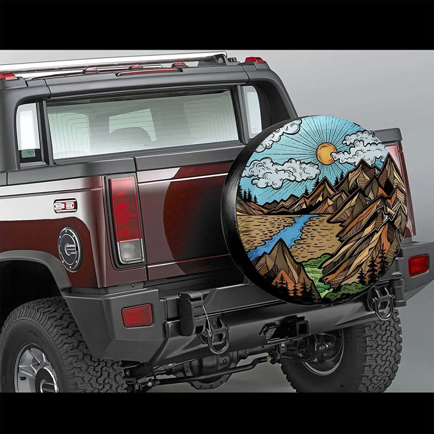 Cozipink ����ƾ ��Ƽ�� ����� Ÿ�̾� Ŀ��, ��ٶ��� �ߵ�� �� ��������, Ʈ���Ϸ� Rv SUV Ʈ���� ���� ����