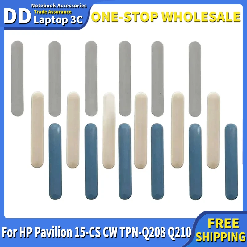 New Laptop Bottom Case Rubber Strip Pads For HP Pavilion 15-CS 15-CW TPN-Q208 TPN-Q210 Notebook Foot Pad Surface Rubber Foot