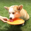 15/18/22cm Pet Dog Silicone Game Flying Discs Anti-Chew Dog Toy Flying Discs Trainning Interactive Toys Pet Supplies Flying Disc 4