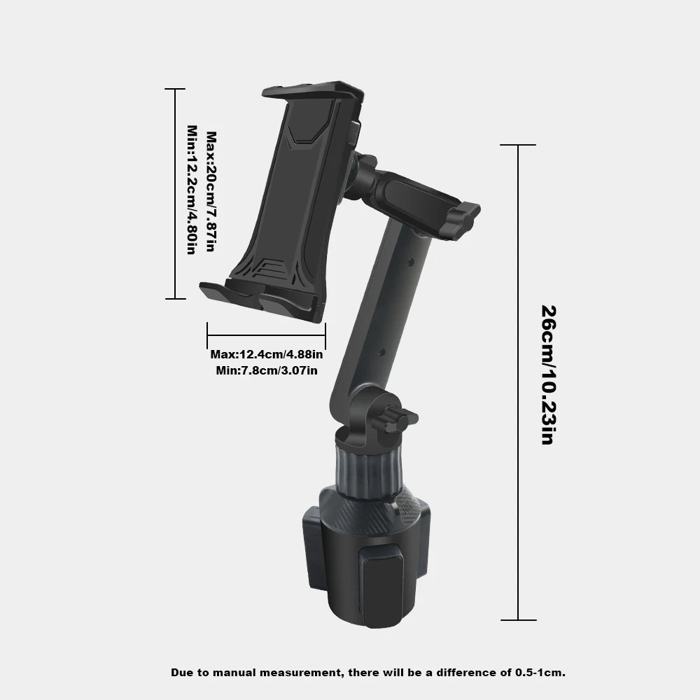 유니버설 360 °   차량 컵홀더 태블릿 거치대 휴대폰 홀더 ABS 소재 차량 컵홀더 휴대폰 거치대 아이폰 14 13 12 프로 맥스 화웨이 삼성용