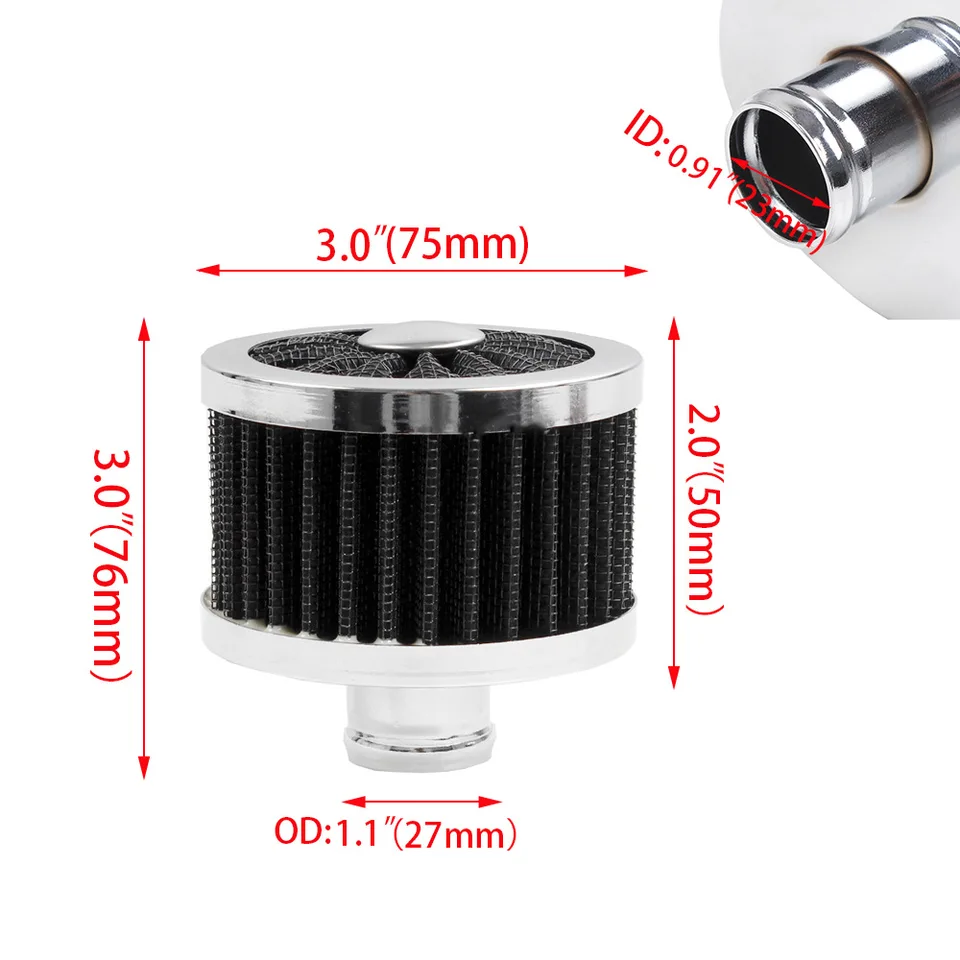 ESUPPORT 50mm Mini Cone Air Intake Filter - Universal Washable Performance Filter For Car & Motorcycle - View #9