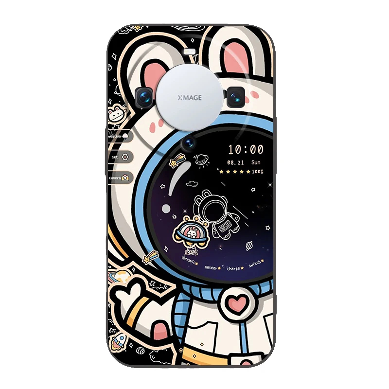 Hello Astronaut Silicone Phone Case Cover - Stylish Protective Shell with Space Theme Design