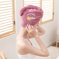 Magic Microfiber Quick Drying Hair Towel Bath Hats for Women Dry Hair Cap  Soft for Lady Turban 2