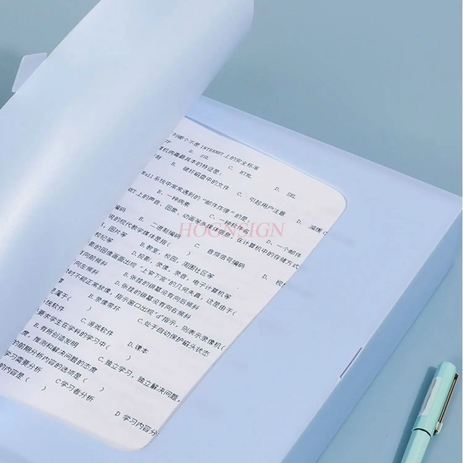 5pcs 자기 파일 상자, 플라스틱 컬러 보관 상자, 자기 버클, 두꺼운 문서 상자, 대용량 폴더, 파일 가방 상자