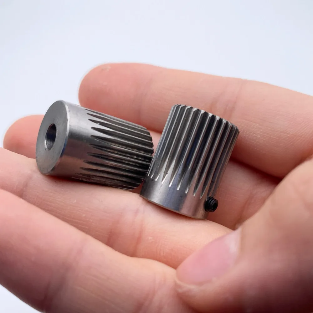 Motor Gear Transmission Gear High Strength 0.5M Precision Stainless Steel Gear 304 16/18/20/24/28 Teeth Motor Model Gear 5/6mm