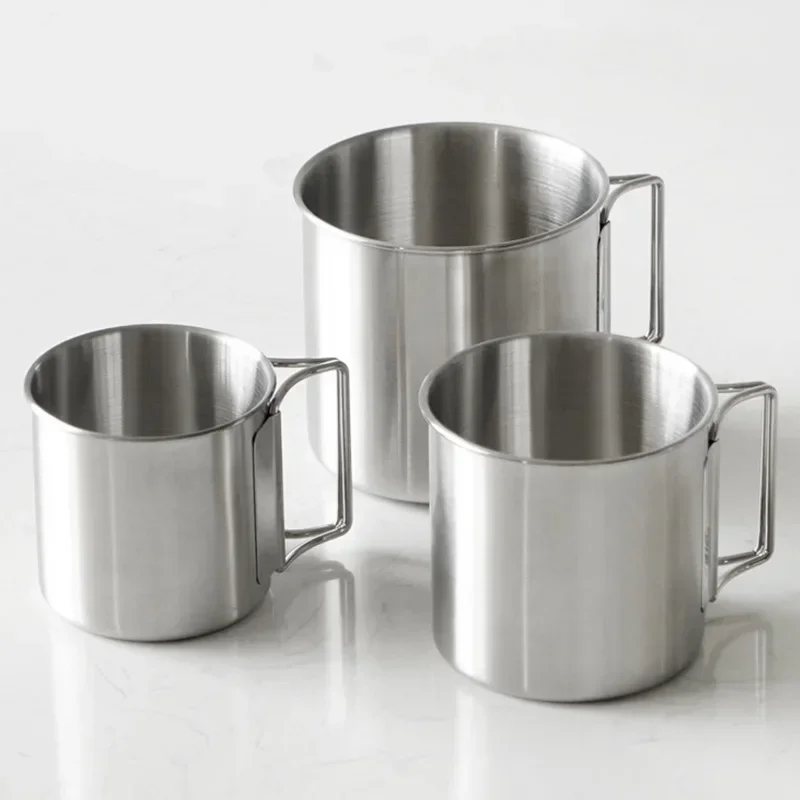 Outdoor Stainless Steel Cup Tourist Tableware Picnic Utensils Kitchen Equipment Travel Cooking Set Cookware Hiking