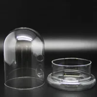 Creative Glass Cover Dome Glass Bottles Succulent Glass Vase Micro Succulent Moss Landscape Glass Terrarium Home Decoration - Image 4