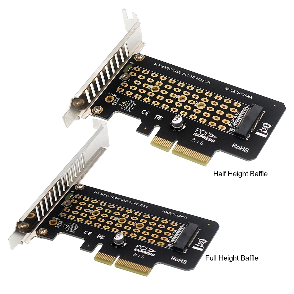 M.2 NVMe-PCIe 4.0 X4 어댑터, 2280, 2260, 2242/2230 M.2 NVMe SSD용, 32Gbps 풀 스피드 PCI-E GEN4