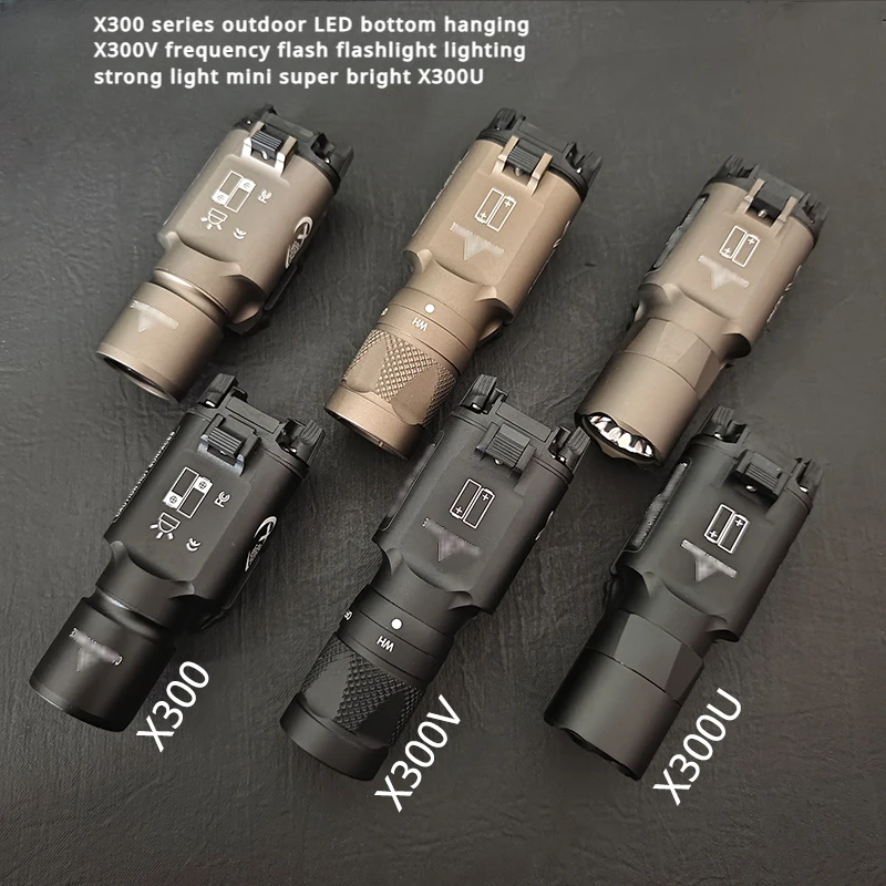 

X300 series outdoor LED bottom hanging X300V frequency flash flashlight lighting strong light mini super bright X300U