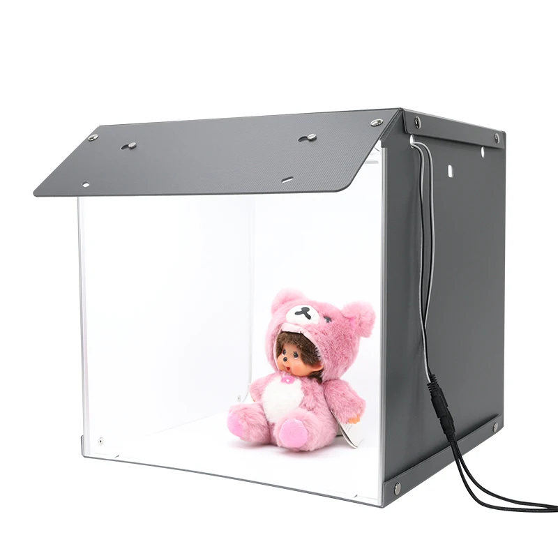 SANOTO 40cm Photo Light Box Photography Studio Portable Folding Softbox LED Lights Dimmable Fotobox Desktop Shooting Tent Kit