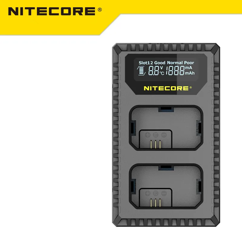 

Nitecore USN1 Digital Dual Slot Travel Camera Charger for Sony NP-FW50 Batteries, Compatible with a7r2, a7m2, a7, a6300,a6500