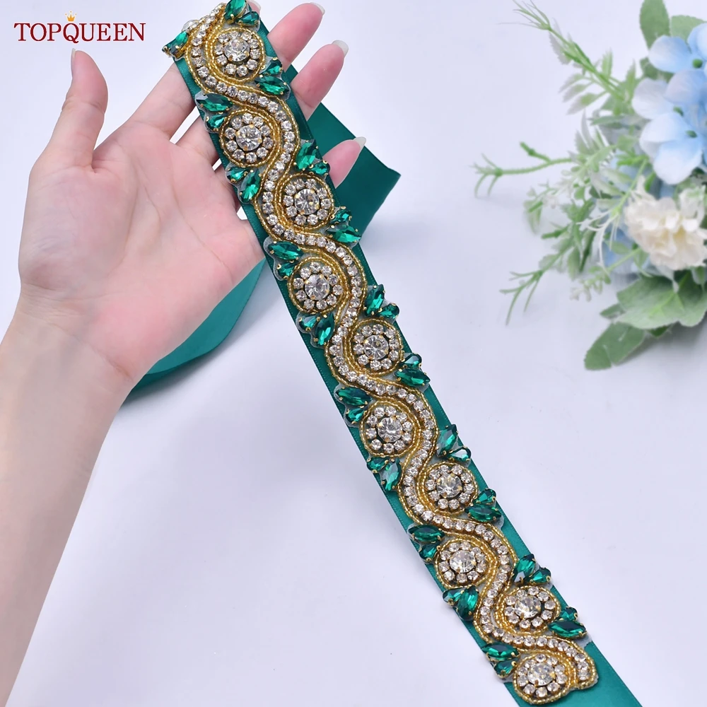 Emerald Green Saree Belt