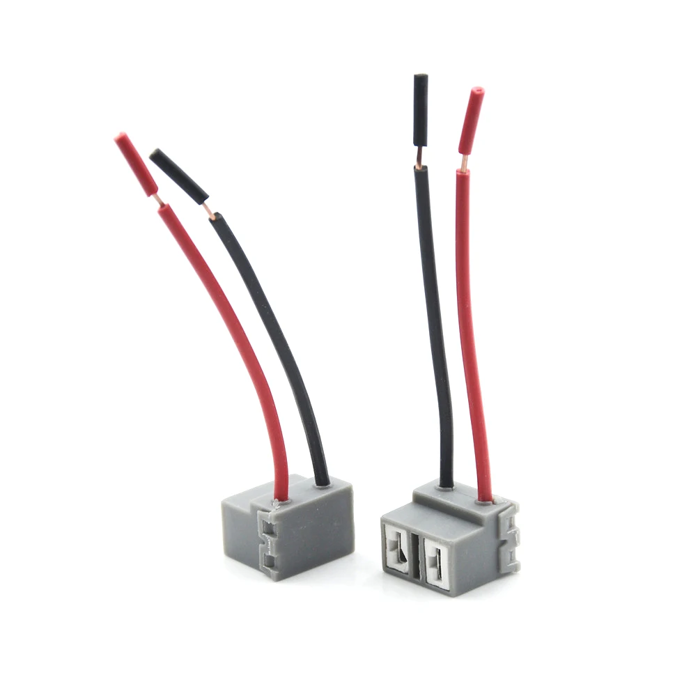 2pcs H7 automobile Connectors Adapters for HID car Lamp Wiring harness Car 2 Pin way Electrical Wire Connector Plug