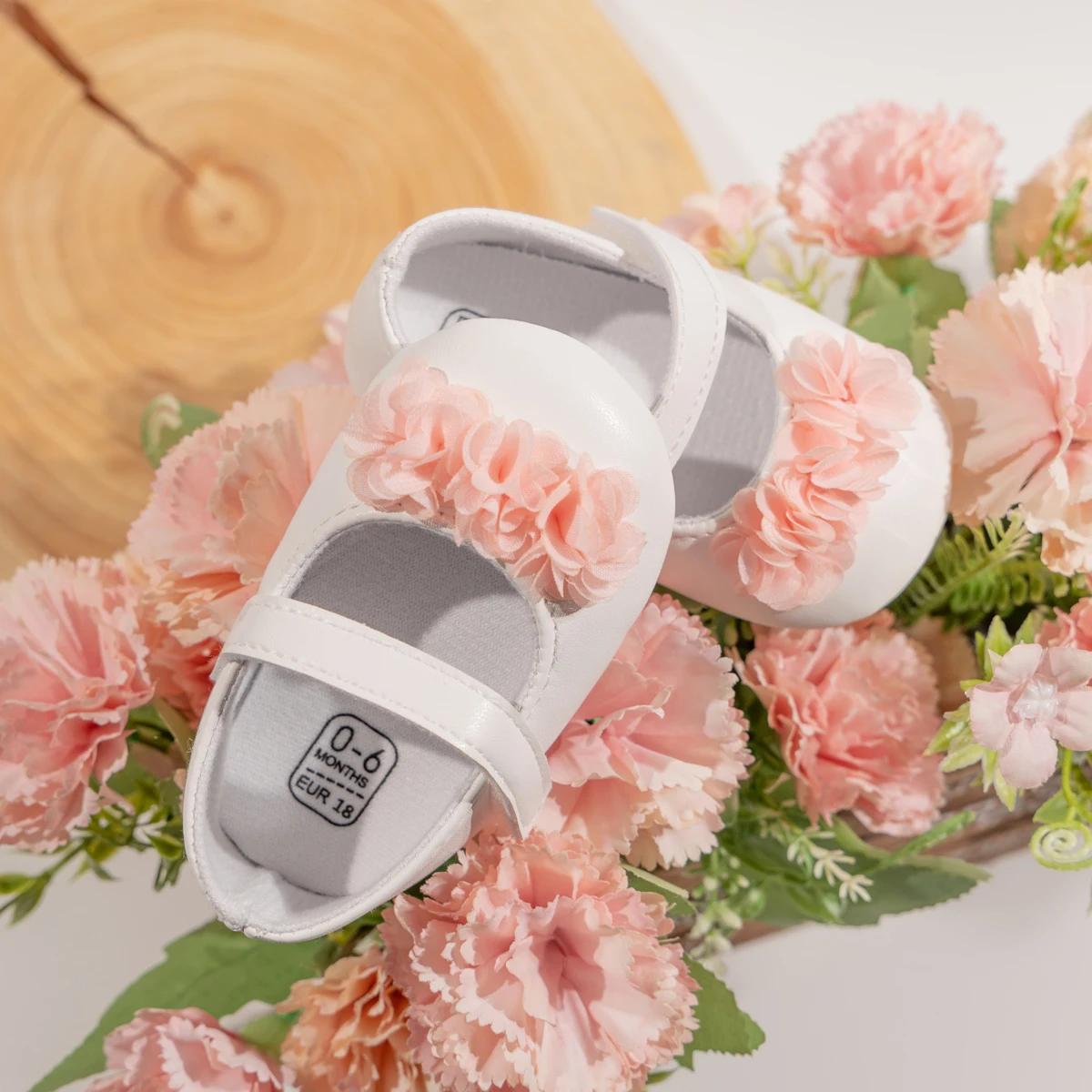 Newborn Baby Girl Princess Shoes Bow Tie Flat Bottomed Bean Shoes Shallow Mouthed Soft Casual Toddler Girls Shoes 0-18M Baby & Maternity