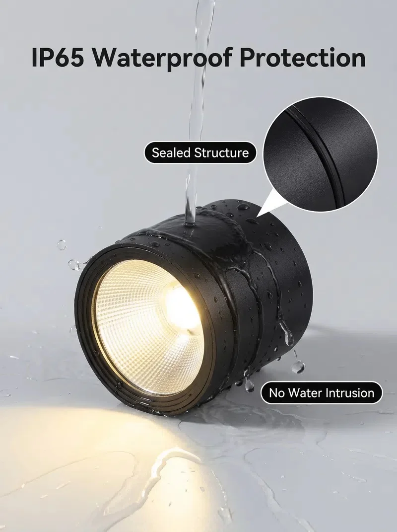 IP65 방수 COB LED 천장 다운라이트 야외 발코니 욕실 표면 장착 실린더 60W 12W 18W 스팟 조명기구