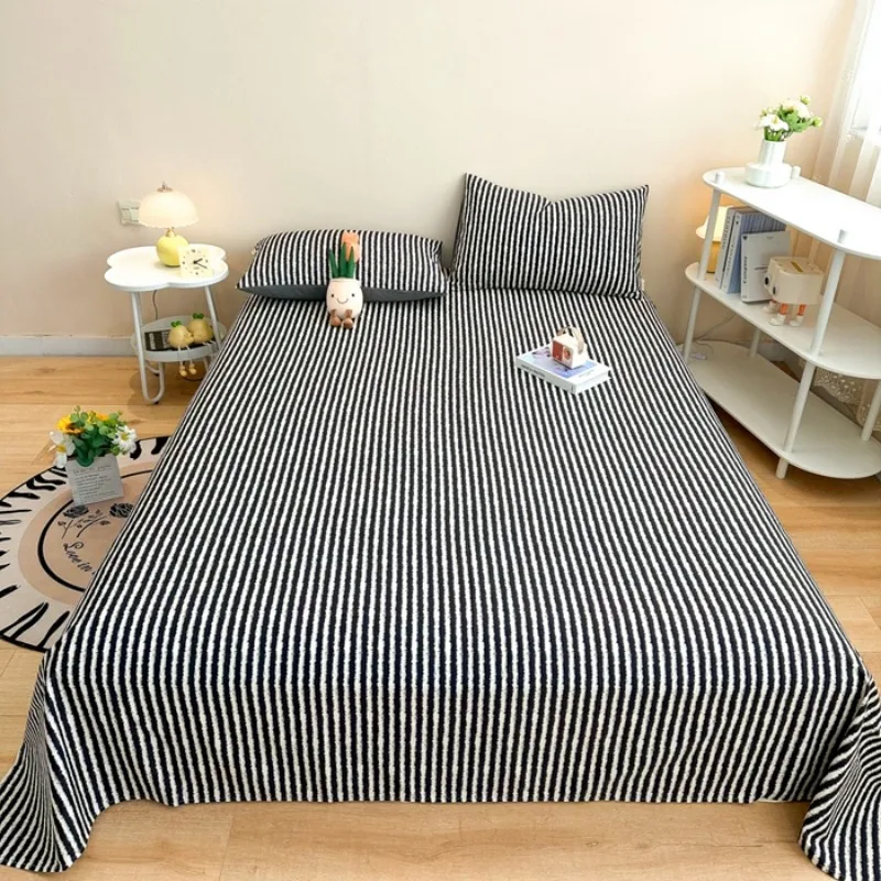 2025newversionAcottonabradedseriessingleproductbedsheetpurecottondelicateskin-friendlybedsheetthree-pieceset-AliExpress15