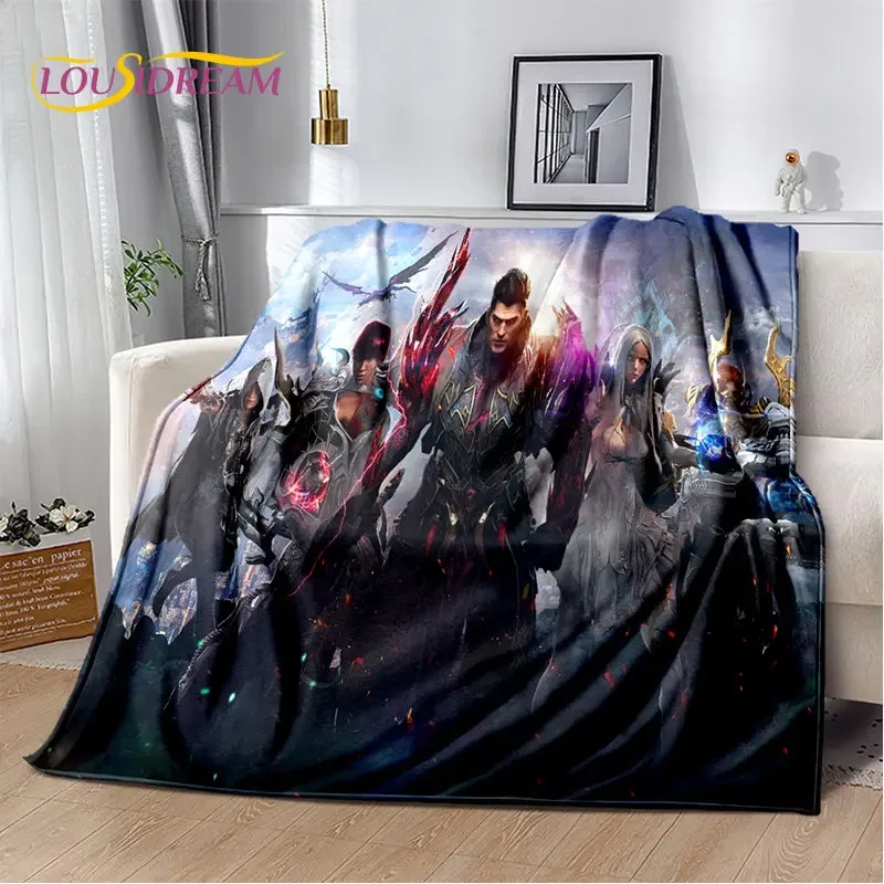 Lost Ark Game Gamer Cartoon Soft Plush Blanket,Flannel Blanket Throw Blanket for Living Room Bedroom Bed Sofa Picnic Cover Kids 2
