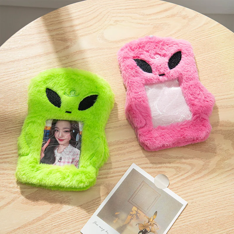 Photocard Protector Photocard Holder Photo Card Holder 3 Inch Plush Kpop Holder Cards Holder Stand