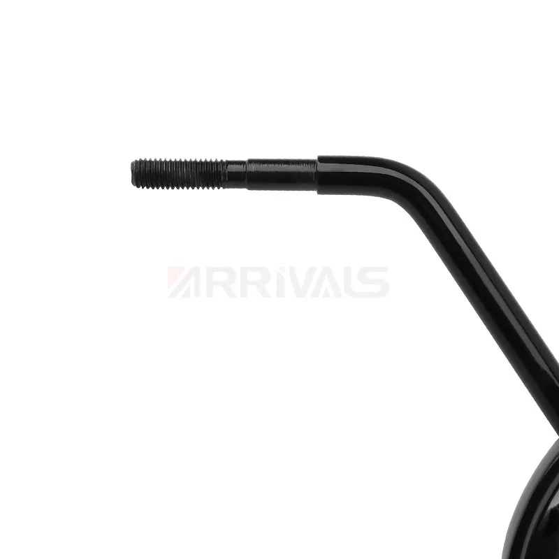 8MM Bright Black Rear Rearview View Side Mirror For Harley For Yamaha Honda Suzuki Mirrors Motorcycle Accessories motorcycle handle bar mirror
