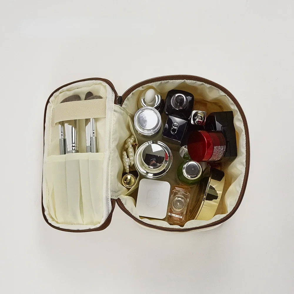 Fosizzo Cosmetic Bags and Cases Organizer Bag With Zipper Women Full Makeup Bag Makeup Suitcase For Travel Storage Bag