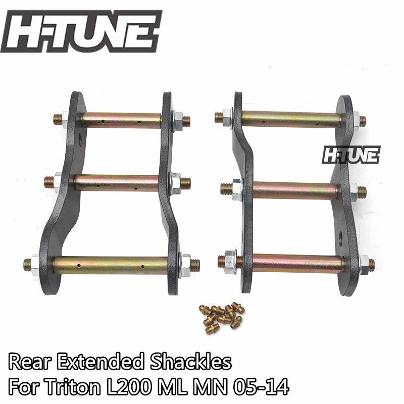 2" Extended Rear Greasable Shackles Lifting Kits For Triton L200 ML MN