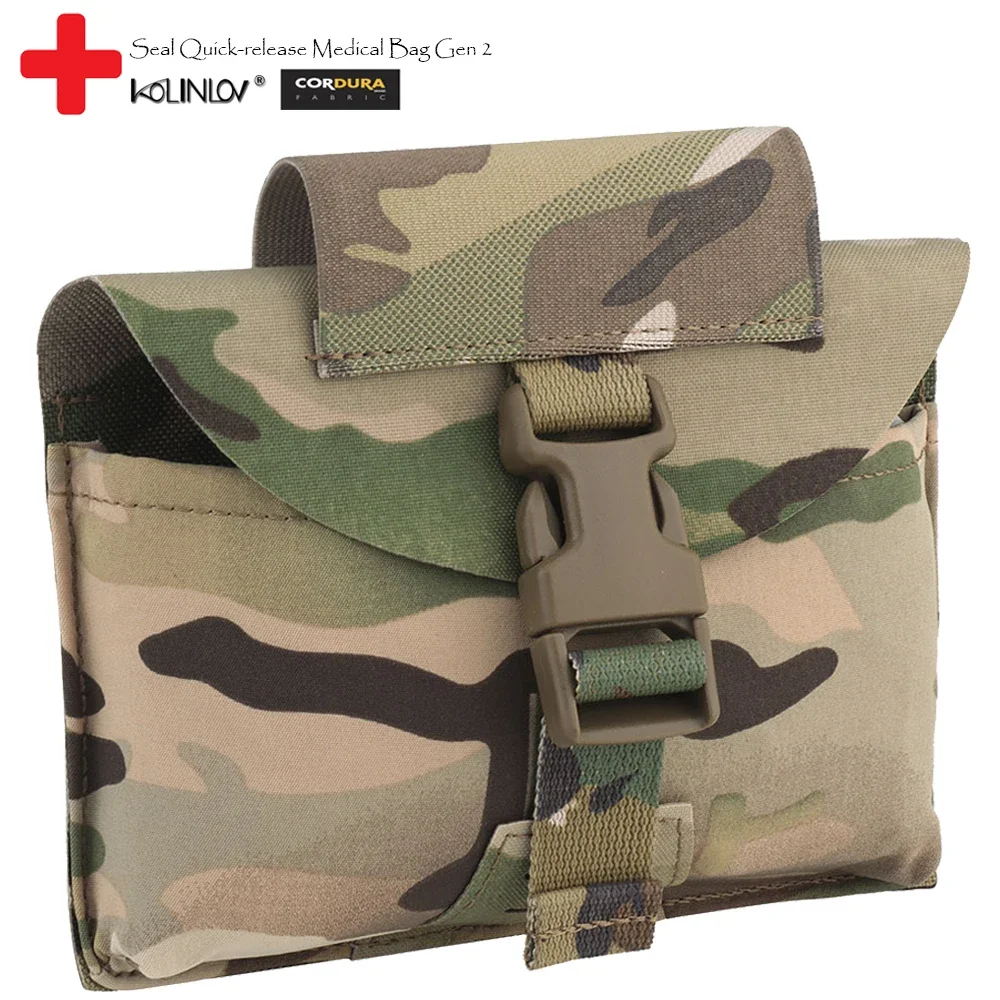 

Tactical First Aid Kit Gen 2 Tourniquet Pouch Holder Trauma Shears EMT Storage Bag EDC Belt Pouch Military Camping MOLLE