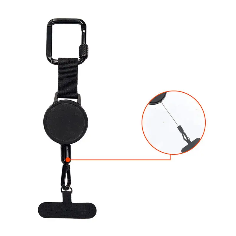 Retractable Anti-Theft Phone Holder with Belt Clip - Travel Smartphone Safety Tether Strap (1 or 2 Pack)