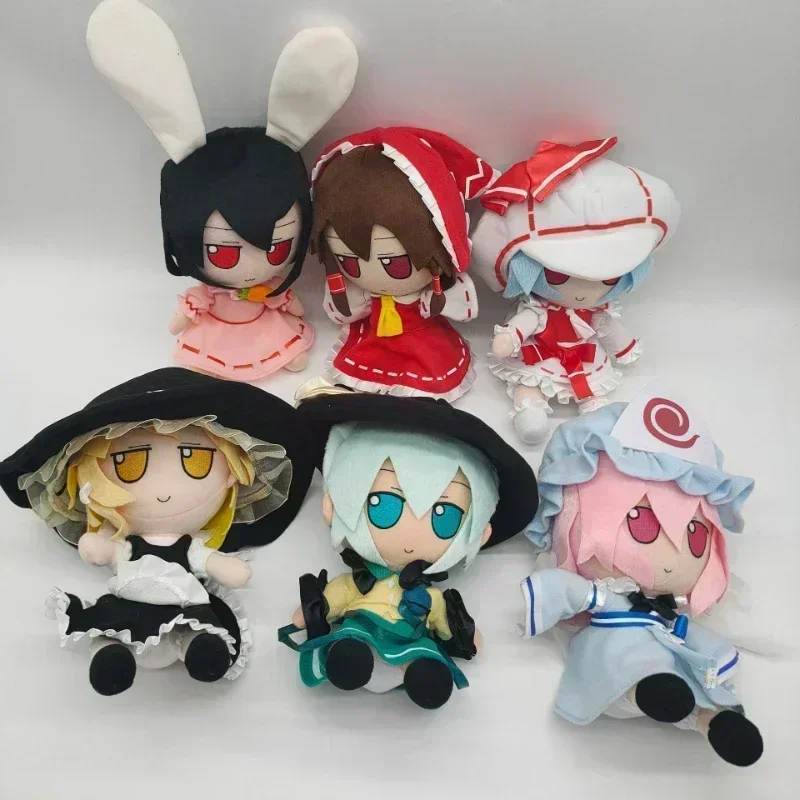 20CM 애니메이션 동방 프로젝트 봉제 인형 Cirno 플러시 인형 Izayoi Sakuya Flandre 스칼렛 코스프레 인형 베개 크리스마스 선물
