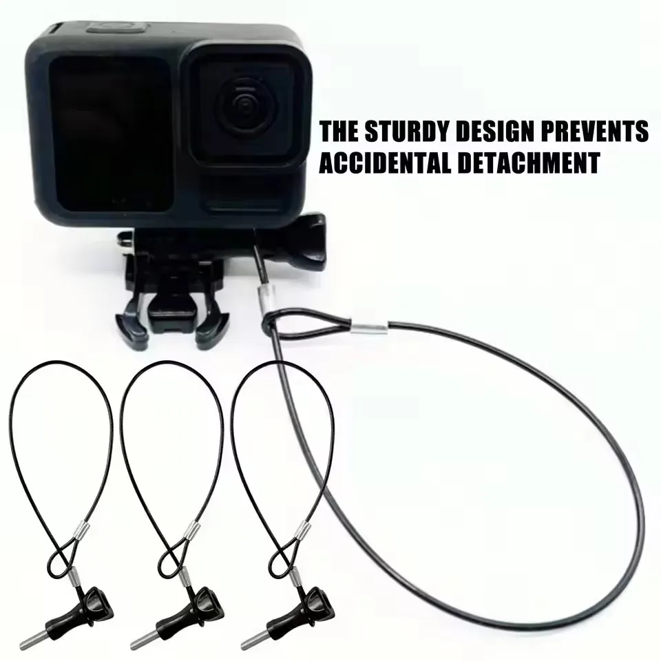 Mousqueton du cordon de sécurité pour caméra d'action, fermeture sécurisée pour GoPro, DJI, Insta360.