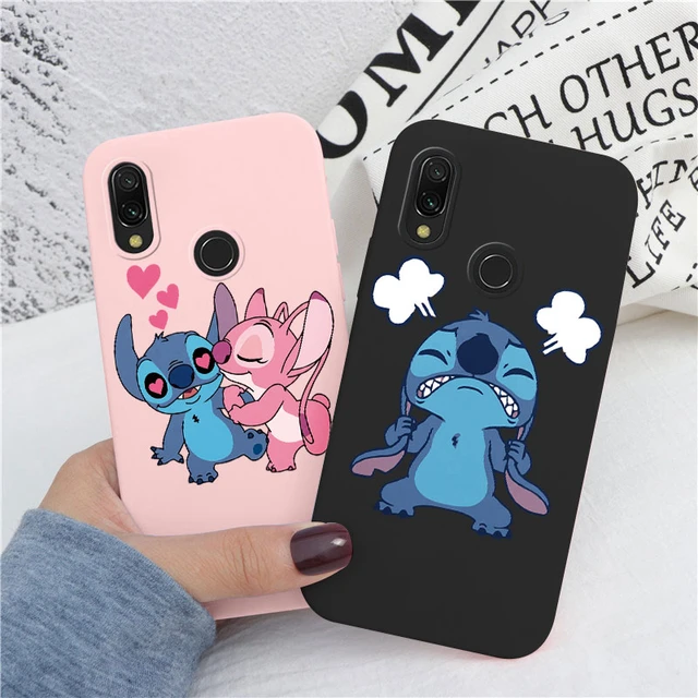 Lilo Stitch – coque de téléphone en Silicone souple, étui de protection  d'appareil photo pour Redmi Note 7 7S Note 7 Pro