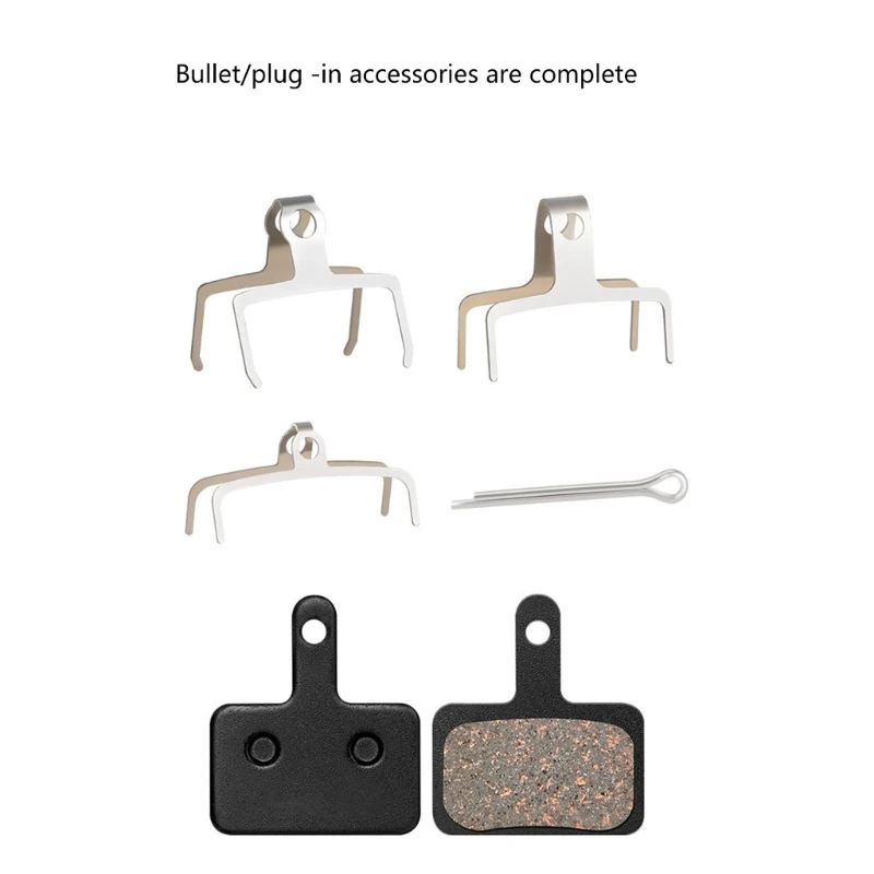 

10Pair Low Noise Cyclings Brake Pad SemiMetallic Bicycles Bikes Disc Brake Pad Universals Mountain Bikes Repair Part D5QD