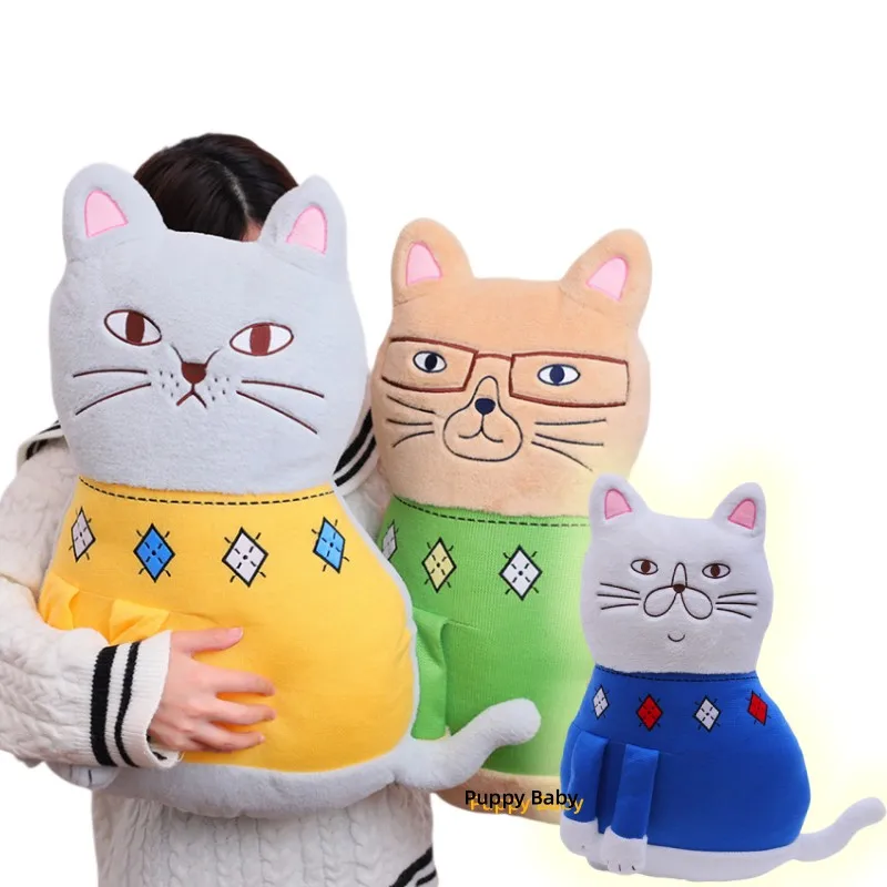 

Японская кукла с искусственной вышивкой, 60 см, новая мультяшная кошка, плюшевые игрушки, подушка с вышивкой, Супермягкие украшения, рождественский подарок для детей