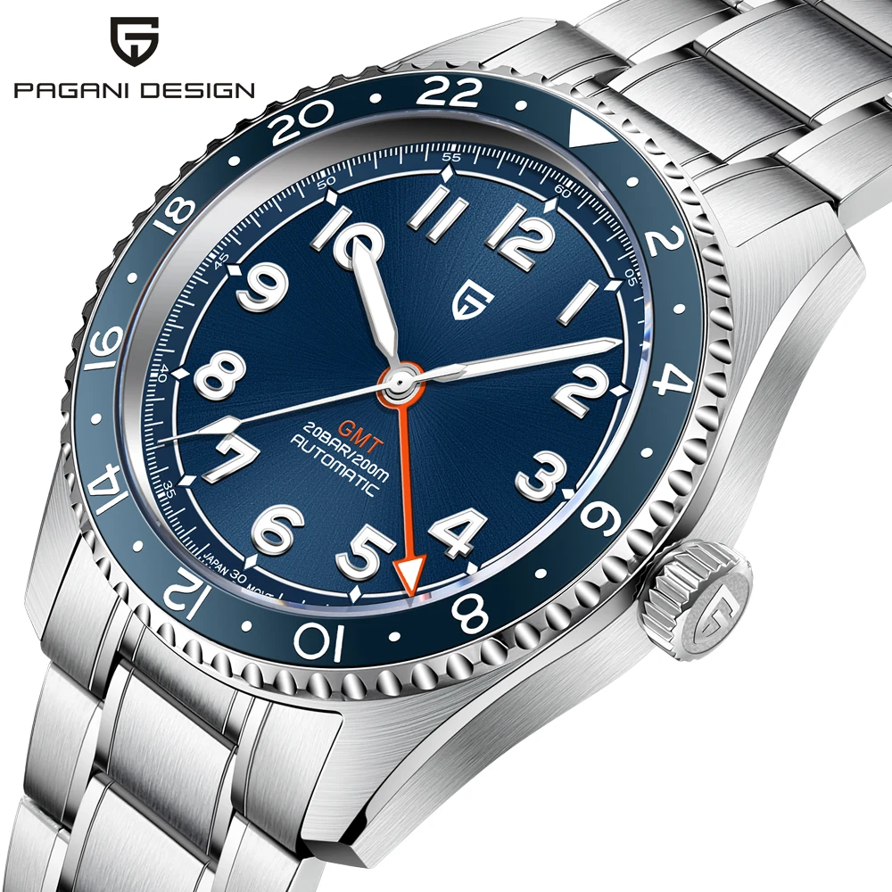 

PAGANI DESIGN PD-1784 Japan NH34 GMT Watch Sapphire Automatic Watch 200M Waterproof Stainless Men Mechanical Watch 2024 NEW