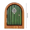 1Pc Miniature Dollhouse Fairy Door Home Mini Arch Window Door Mouse Hole Decoration Outdoor Garden Sculpture Elf Craft Decor 5