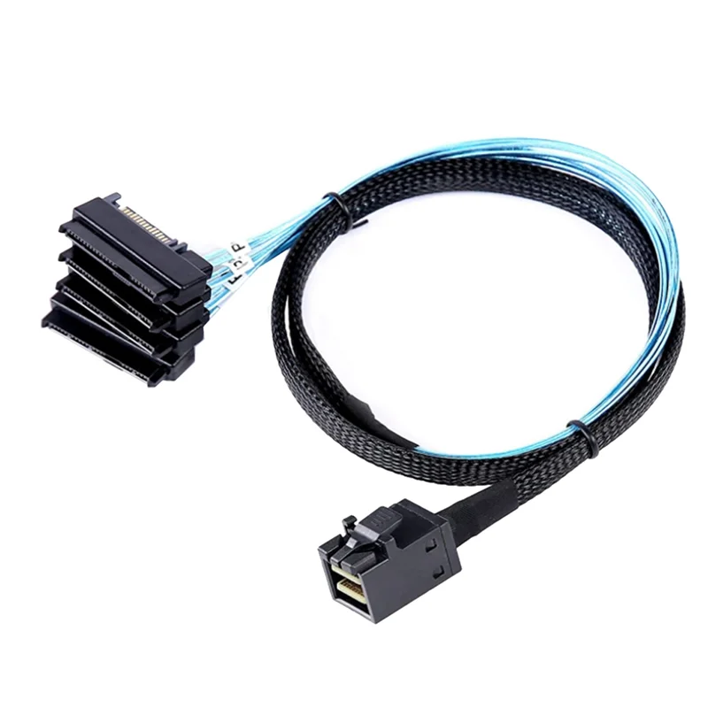 Mini SAS HD 12G SFF8643 to 4 SAS 29 Pin SFF8482 кабельные разъемы с 15-контактным SATA контроллером блока питания