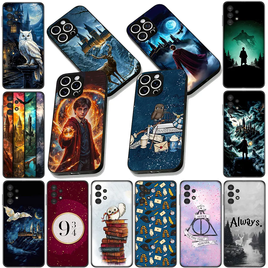 Artistic Owl & Wand Design Phone Case Cover