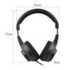 Wired Stereo Monitor Headphones Over-ear Headset with 50mm Driver 6.5mm Plug for Guitar Amplifier Electric Piano Audio Mixer 4