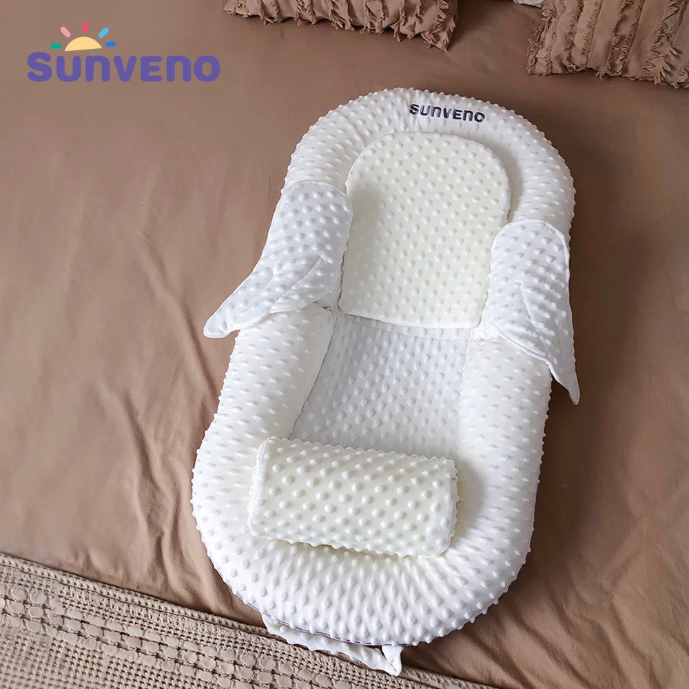 Sunveno Breathable Portable Baby Nest Infant Baby Lounger Bed Newborn