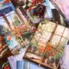 6 style 30pcs Window Scenery Series Material Paper DIY Handmade Materials Scrapbook Diary Message Background Wall Decoration 6