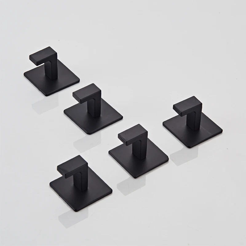Adhesive Hooks 1/4pcs Self-Adhesive Wall Hooks Hanging Keys Clothes Hanger Door Robe Hook Coat Rack Towel Holder