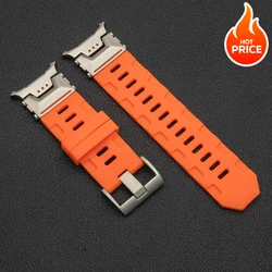 Silicone Sport Bracelet Rubber Band - Galaxy 8 Ultra 2025 (Titanium orange)