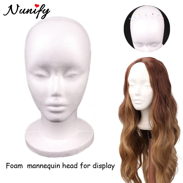 30Cm Tall Foam Mannequin Head Female For Wig Display Styrofoam Wig Head For  Cap Headphones Wig Stand For Salon Hair Accessories