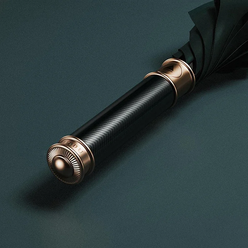 럭셔리 자동 방풍 우산, 강한 대형 긴 손잡이 우산, 성인 남성 비즈니스 골프 우산, 비와 태양 선물 