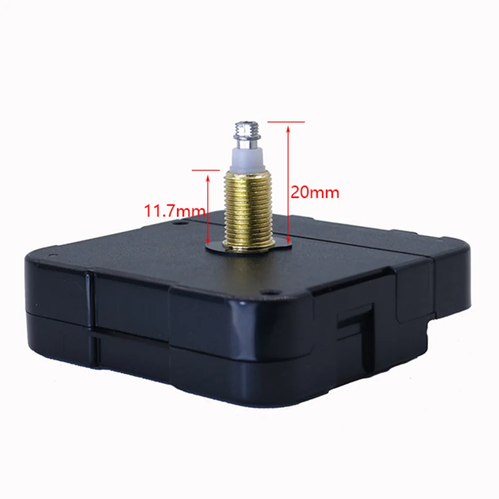 Kit Movimento Orologio Da Parete Silenzioso – Quarzo Con Lancette, Perno 24 Mm, Filettatura 15 Mm, Installazione Semplice, Per Riparazioni E Progetti Fai-da-te