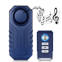 113dB Bike Anti-Theft Alarm with Remote Wireless Anti-Theft Motorcycle Alarm Triggered Vibration Sensor for Electric Scooter