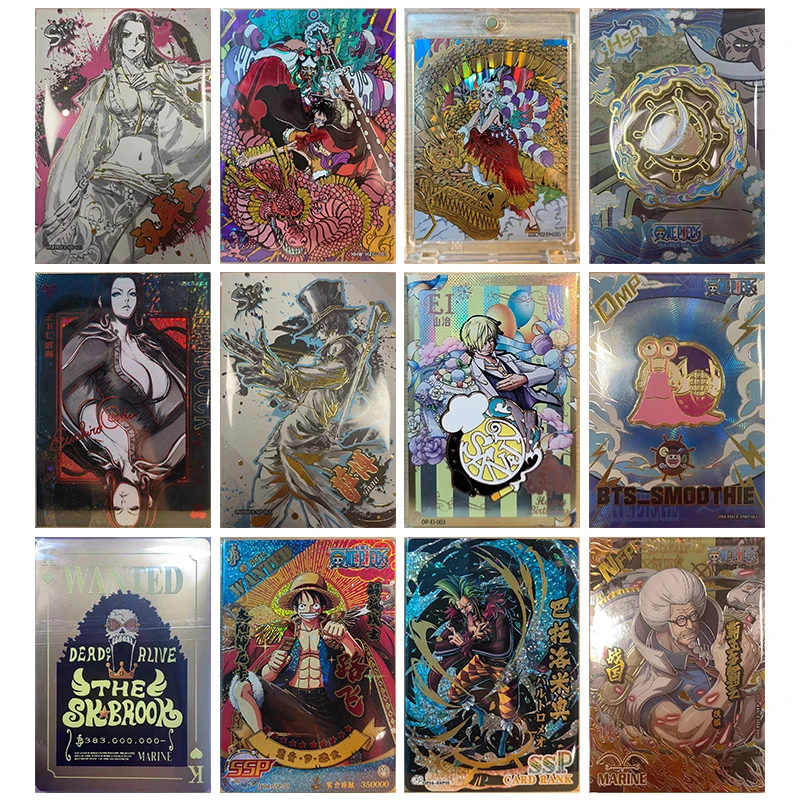 

Anime ONE PIECE Rare HGZ EI SSP SIP Reflections Flash Cards Luffy Sabo Chopper Toys for boys Collectible Cards Birthday Gifts